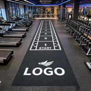 Revêtement de sol en <span class=keywords><strong>gazon</strong></span> artificiel pour salle de sport avec logo personnalisé, faible entretien, pour exercices d'agilité, studios de fitness, applications commerciales de salle de sport - Product Image 6
