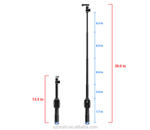 Nouveau monopode portable de 98 cm avec télécommande Wi-Fi, boîtier et adaptateur de montage sur trépied pour caméra sportive <span class=keywords><strong>GoPro</strong></span> <span class=keywords><strong>Hero</strong></span> 6/5/4S/<span class=keywords><strong>4</strong></span> 3+/3/2 - Product Image 2