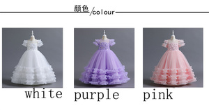 Vestido <span class=keywords><strong>de</strong></span> princesa esponjoso <span class=keywords><strong>de</strong></span> boda para niñas, falda <span class=keywords><strong>de</strong></span> espectáculo <span class=keywords><strong>de</strong></span> <span class=keywords><strong>Piano</strong></span>, europeo y americano, para Navidad y Noche - Product Image 6