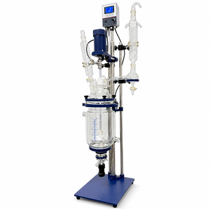 Reattore in Vetro Incamiciato da Banco 1-5L con Agitazione Sottovuoto per Ricerca Chimica di Laboratorio - Product Image 2