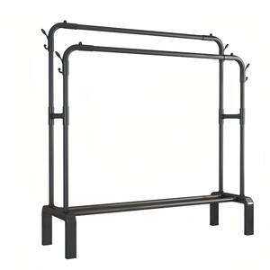 Doppia asta per interni in metallo per uso domestico stendibiancheria appendiabiti in tessuto per camera da letto balcone Cross-Border cappotto <span class=keywords><strong>Organizer</strong></span> - Product Image 5