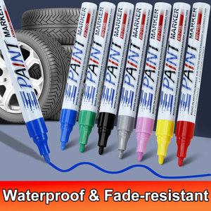 Sơn Đánh Dấu 12 Màu Sắc Nhanh Chóng Khô Không Thấm Nước Vĩnh Viễn Dầu Dựa Mực Xe Lốp Vĩnh Viễn Sơn Đánh Dấu Bút - Product Image 4