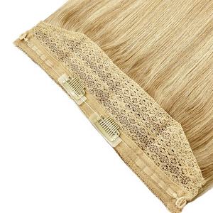 LR Easy <b>Locks</b> Use High Grade Invisible Fish Line Wire Double Drawn European Remy Human <b>Hair</b> Clip-in Extensions 100g Chemical - Product Image 2