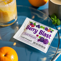 Custom Printed Aluminum Foil Heat Seal Dried Fruit Protein Bar Design Three Side Sealing Mylar Pouch Moisture Proof