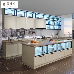 Luxury Kitchen Kitchen Suofeiya Factory Price Custom Modern Luxury Modular Lacquer Kitchen Cabinets For Sale Turkey