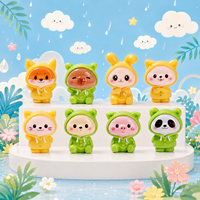Figurines d'animaux en résine miniatures en gros : Lapin, Panda, Ours, Cochon, Renard, Chat pour micro-paysages, maisons de poupées et projets de bricolage