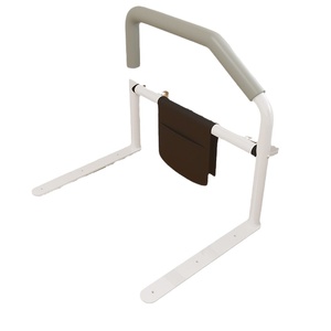 Barandilla Plegable de Acero Inoxidable con Textura de Madera para Cama de Hospital, Asistencia para Levantarse, Venta al por Mayor - Product Image 1