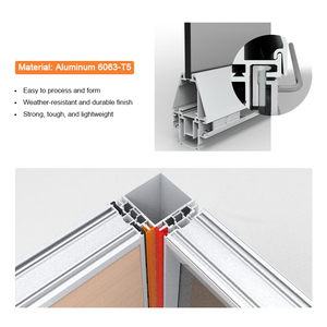 Divisorio per Ufficio Personalizzato con Telaio in Alluminio da 70mm, Parete Divisoria Insonorizzata con Doppio <span class=keywords><strong>Vetro</strong></span> - Product Image 4
