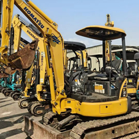 Excavadora Usada Komatsu PC30 de 3 Toneladas, Mini Excavadora Japonesa Original de Segunda Mano en Venta, PC30, PC30-7, PC30 MR, Disponible en Stock