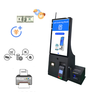 Kiosques de paiement de commande d'individu de magasin de détail avec l'<span class=keywords><strong>imprimante</strong></span> de 80 mm kiosque de table de scanner de QR - Product Image 6