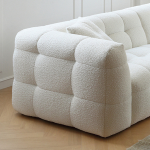 BOBA Simple francés Retro copo de nieve terciopelo sofá Color caramelo malvavisco cuadrado diseño <span class=keywords><strong>para</strong></span> sala de estar apartamento Hotel Villa - Product Image 6