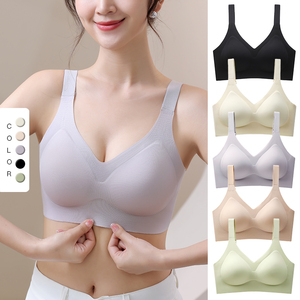 OEM y ODM personalizado YXKISSY ropa interior <span class=keywords><strong>de</strong></span> mujer Copa fija correa <span class=keywords><strong>de</strong></span> hombro ancha diseño <span class=keywords><strong>de</strong></span> hebilla profunda <span class=keywords><strong>de</strong></span> <span class=keywords><strong>talla</strong></span> <span class=keywords><strong>grande</strong></span> sujetador sin costuras antiflacidez - Product Image 2