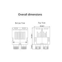 GIANTECH 1X9 Módulo transceptor Baja velocidad 2M Módulo de soldadura de fibra dual monomodo TTL FC Módulo de fibra óptica de grado comercial