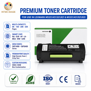Cartucho de Tóner <span class=keywords><strong>HiTek</strong></span> Compatible con Lexmark MS321 MS421 MS521 MS621 MX321 MX421 MX521 MX622 56F1H00 56F2H00 56F3H00 56F4H00 - Product Image 1
