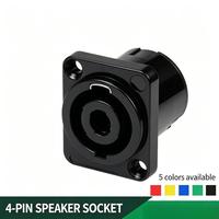 Connecteur de panneau pour haut-parleur 4 broches SINGO en gros, pour montage sur châssis, amplificateur, assemblage de câbles, système audio