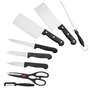 Manche en plastique acier inoxydable, ensemble de 8 pièces, pas cher, outils de cuisine, ensemble de couteaux de Chef, vente en gros - Product Image 2