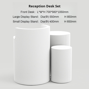 M2 hiển thị cửa hàng thiết kế salon đồ nội thất trắng đen phía trước truy cập bảng Nail Spa cửa hàng thiết kế salon nhỏ vòng bàn tiếp tân - Product Image 3