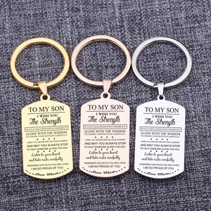 <span class=keywords><strong>Porte</strong></span>-clés personnalisés avec lettre et Logo, Inscription cookies à <span class=keywords><strong>mon</strong></span> <span class=keywords><strong>fils</strong></span>, chien - Product Image 2