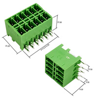 Bloc de bornes PCB enfichable à pas de 3,50 mm - Connecteur à broches double rangée à angle droit à profil bas
