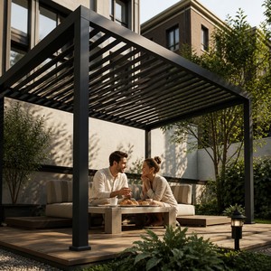 Gazebo Modulare Smart Pavilion per Vasca Idromassaggio, Copertura per Cortile, Pergola <span class=keywords><strong>Addossata</strong></span>, Tenda Impermeabile, Tenda <span class=keywords><strong>da</strong></span> Sole Motorizzata, Tettoia per Parcheggio Auto - Product Image 1