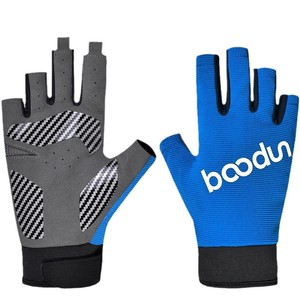 Guantes de pesca Boton sin dedos, camuflaje negro, antideslizantes, para deportes al aire libre, protección de la palma, unisex - Product Image 3