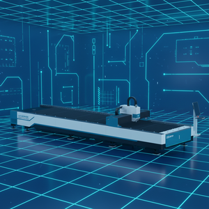 Machine de découpe laser fibre CNC LX6015FC de type ouvert pour tôles et plaques métalliques, 1-6 kW, garantie 3 ans, prix usine - Product Image 1