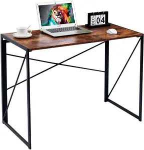 MDF Holz Großhandel Modernes Design Faltbare Faltung Schreiben Computer Schreibtisch Studie Laptop Tisch