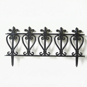 Garden <b>Tools</b> Elegant Victorian Garden Border Black Ornamental Fence DIY Flower Bed <b>Edging</b> for Courtyard Garden Decoration - Product Image 5