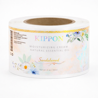 Étiquettes personnalisées pour flacons d'huiles essentielles, imperméables, holographiques/avec feuille d'or, autocollants pour flacons cosmétiques, étiquettes d'emballage pour crème hydratante