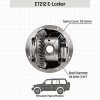 Différentiel de blocage arrière HF ET212 E Locker pour Mitsubishi Pajero Montero Leopaard Q6, 12 boulons, 28/33 cannelures, tout rapport, tout-terrain
