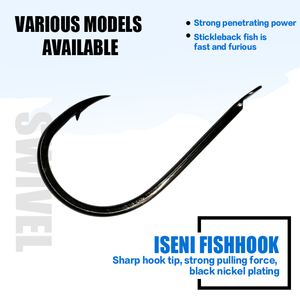 Anzuelo de pesca de <span class=keywords><strong>acero</strong></span> de alto carbono Serie Thousand, tipo pico curvo, con púa fina y barbilla, impresionante, para pesca de pargo en balsa, en gran cantidad - Product Image 3