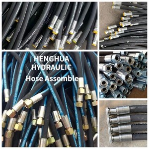 Tuyau hydraulique flexible <span class=keywords><strong>EN</strong></span> 857 2SC avec raccords femelles JIC, 3/<span class=keywords><strong>8</strong></span> pouce, double tressage métallique, conduite de fluide 3600 <span class=keywords><strong>PSI</strong></span> - Product Image 3