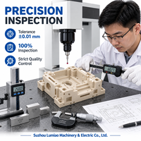 Boîtier isolant en céramique PEEK usiné CNC en petite série avec cavités profondes pour équipement de prise de test
