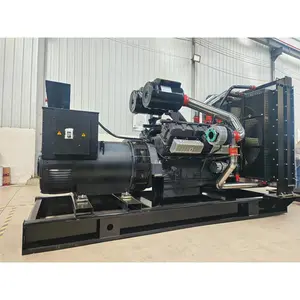 New shanghai diesel generator 500 kw/625 kva diesel engine genset 3phase soundproof generator canopy silent type generator