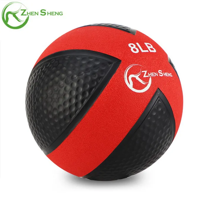 Zhensheng Fitness Exercise Weight Ball Heavy Workout Ball Non Slip Rubber Medicine Ball With Custom Logo