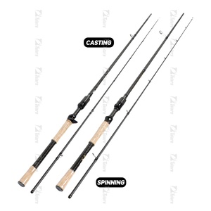 Tolure fabrication 1.98m filature coulée <span class=keywords><strong>canne</strong></span> à pêche à haute teneur en carbone poignée en liège pas cher <span class=keywords><strong>canne</strong></span> à pêche en eau salée - Product Image 6