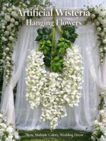 Bunga Wisteria Buatan Grosir 78cm, Untaian Bunga Sutra untuk Dekorasi Pernikahan, Pesta, Plafon, Lengkungan, Custom OEM ODM
