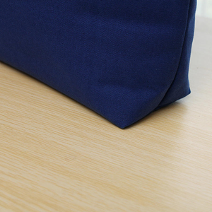 กระเป๋าช้อปปิ้งผ้าแคนวาสสีน้ำเงินขนาดใหญ่แบบใช้ซ้ำได้ พร้อมโลโก้และดีไซน์แฟชั่นตามสั่ง - Product Image 4