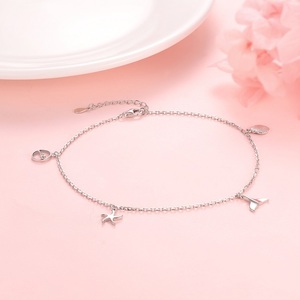 <span class=keywords><strong>Tobilleras</strong></span> de Plata de Ley 925 con Diseño de Estrella de Mar, Concha de Ballena y Estilo Bohemio Oceánico - Product Image 4