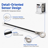 Sonde de température NTC GAIMC à borne annulaire pour distributeur d'eau potable, avec retour de chauffage et protection contre le chauffage à sec