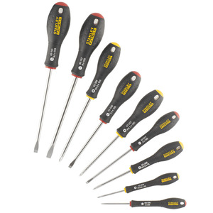 Jeu de tournevis Stanley Fatmax 10 pièces, embouts PH et SL, outils professionnels - Product Image 1