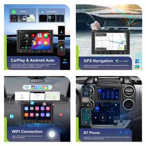 <span class=keywords><strong>Autoradio</strong></span> Android Podofo 7'' 4+64 Go pour <span class=keywords><strong>PEUGEOT</strong></span> 3008/CITROEN Berlingo 2010-2016 CarPlay Android Auto GPS WiFi BT Stéréo de voiture OEM - Product Image 2