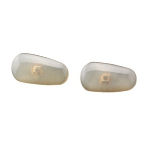 Shenzhen fait à la main corne de <span class=keywords><strong>buffle</strong></span> plaquettes de nez accessoires corne de boeuf montures optiques pièces de lunettes plaquettes de nez personnalisées - Product Image 5