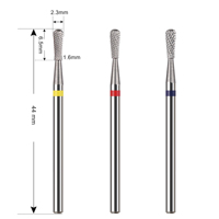 Poire Sharp Bit Nature Nail Buffer Bit Rapide Enlever Gel À Ongles 3/32 "Forets À Ongles En Carbure De Tungstène Fraise En Carbure