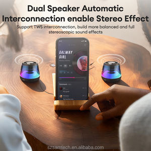 Enceinte portable sans fil <span class=keywords><strong>Samtech</strong></span> M2 à aspiration magnétique avec lumières LED RGB pour salon - Product Image 6