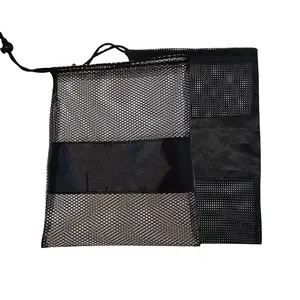 HYF 2024 New product ideas Customized polyester beam mesh bag advertising gift promotion bag drawstring mesh bag for unisex