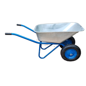 <span class=keywords><strong>Brouette</strong></span> en métal à <span class=keywords><strong>2</strong></span> <span class=keywords><strong>roues</strong></span> personnalisable pour chantiers de construction agricole pour le transport de sable et de terre Support OEM - Product Image 3