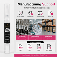 Fournisseur en gros d'adhésif pour perruques en dentelle avec formule transparente à séchage rapide et forte tenue pour les magasins de produits de beauté