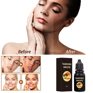 Gotas autobronceadoras de etiqueta privada de 10ml con logotipo personalizado, solución orgánica vegana para oscurecer la piel, sabor a fruta para bronceado de belleza - Product Image 5