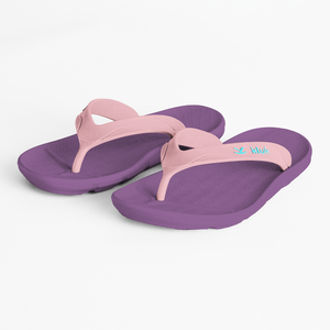Sandales ouvertes pour enfants, élégantes et flexibles, de couleur violette, avec semelle intérieure offrant un soutien de la voûte plantaire, pour la plage et l'usage quotidien - Product Image 3